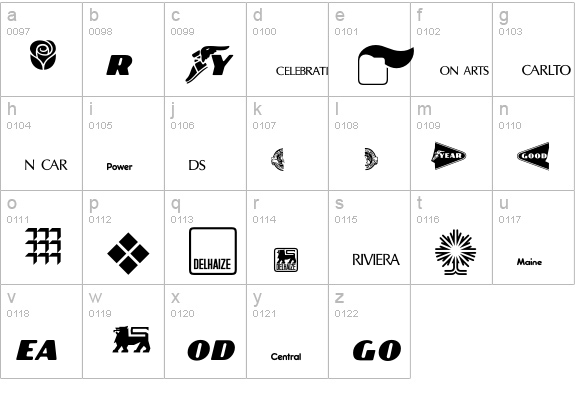 LogosCompanyP05 lowercase a-z preview