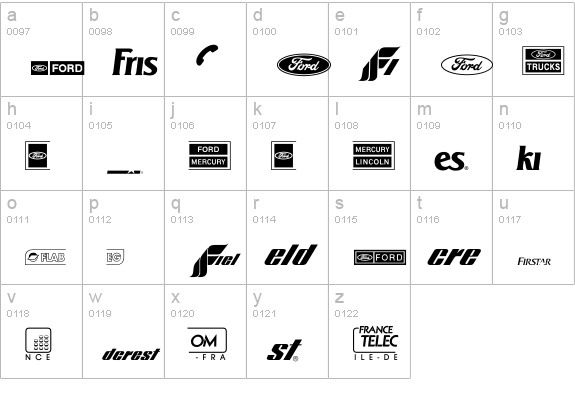 LogosCompanyP07 lowercase a-z preview