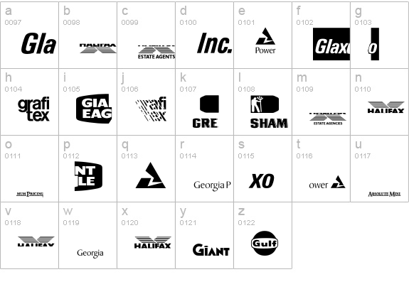 LogosCompanyP08 lowercase a-z preview