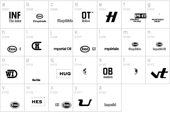 LogosCompanyP09 lowercase a-z preview