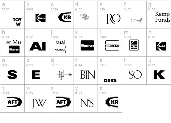 LogosCompanyP10 lowercase a-z preview