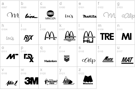 LogosCompanyP11 lowercase a-z preview