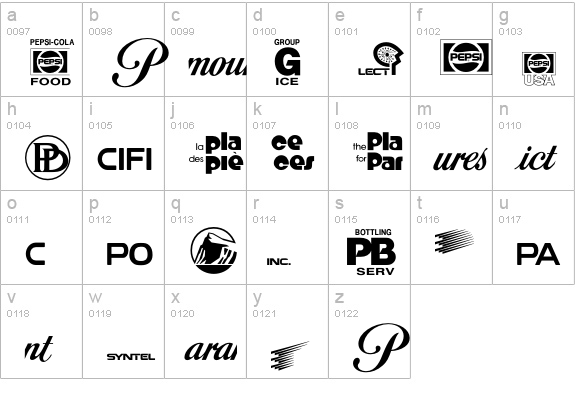 LogosCompanyP14 lowercase a-z preview