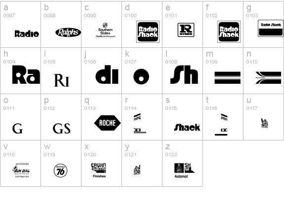 LogosCompanyP15 lowercase a-z preview