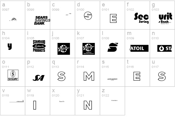 LogosCompanyP17 lowercase a-z preview