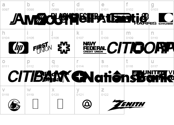 LogosCorporate-VOL1A lowercase a-z preview