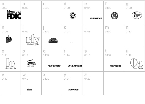 LogosServiceP01 lowercase a-z preview