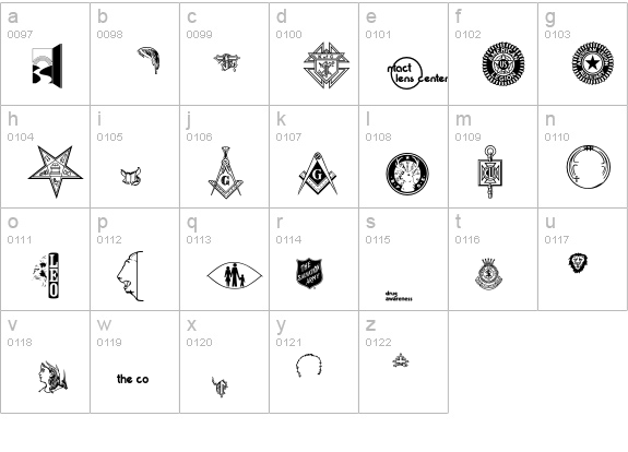 LogosServiceP02 lowercase a-z preview