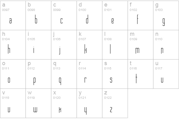 Long Cool Woman lowercase a-z preview
