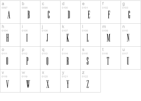 Long Tall Sally EEN Plain lowercase a-z preview