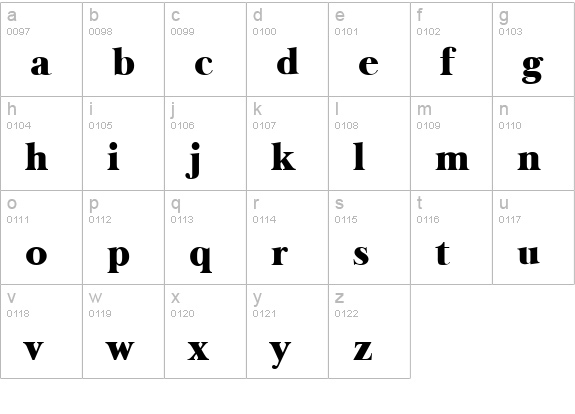 LongIsland Regular lowercase a-z preview