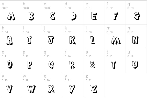looney tunes lowercase a-z preview