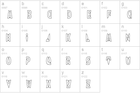 LoopDeLoopHC lowercase a-z preview