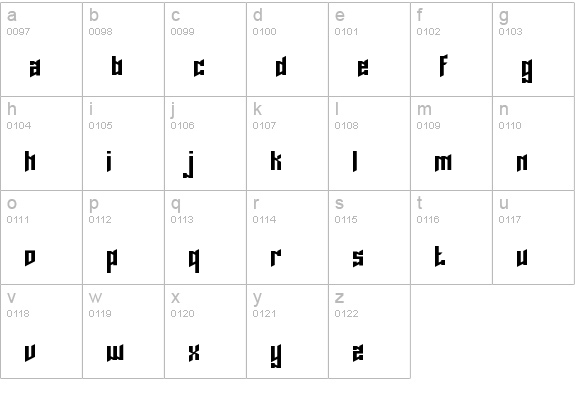 Lord Juusai Regular lowercase a-z preview