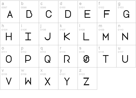 Lotte Paperfang lowercase a-z preview