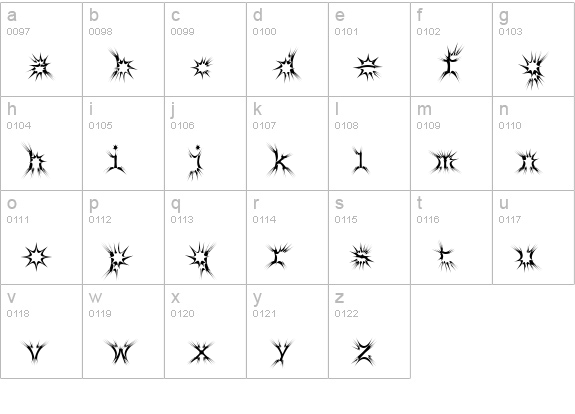 louD lowercase a-z preview