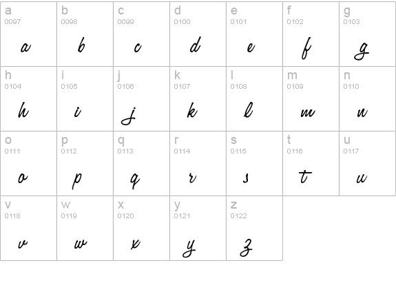 Louisiana lowercase a-z preview