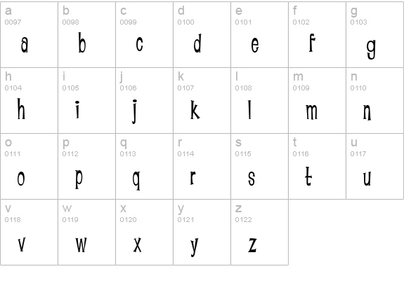 Lounge Bait lowercase a-z preview