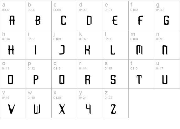 Love Bytes lowercase a-z preview