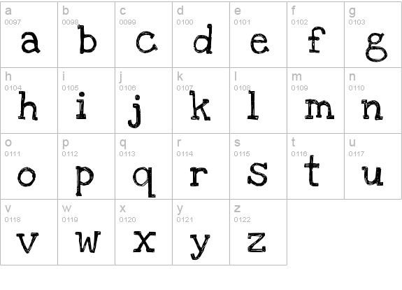 Love Ya Like A Sister lowercase a-z preview