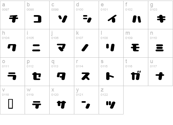 lovely capsule lowercase a-z preview