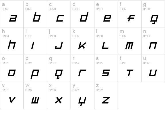 LuggageRegularObl lowercase a-z preview