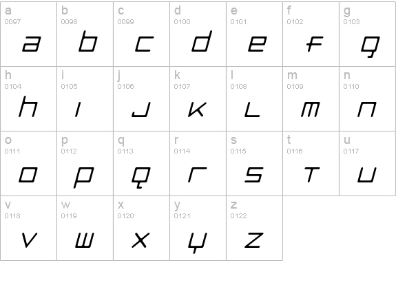 LuggageRoundLightObl lowercase a-z preview