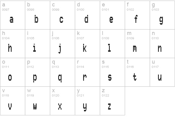 Luggagetag-One lowercase a-z preview