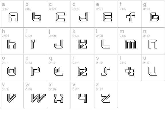 Lunasol Aurora lowercase a-z preview