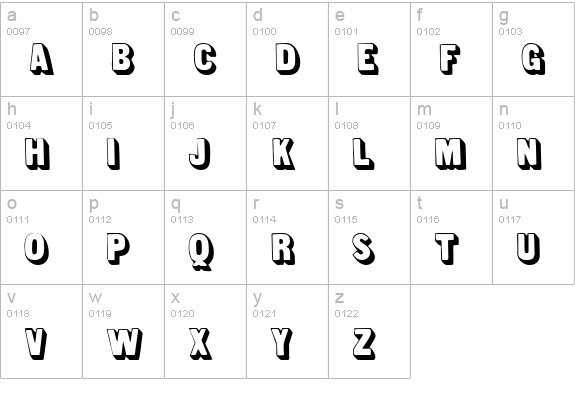 Lunch lowercase a-z preview