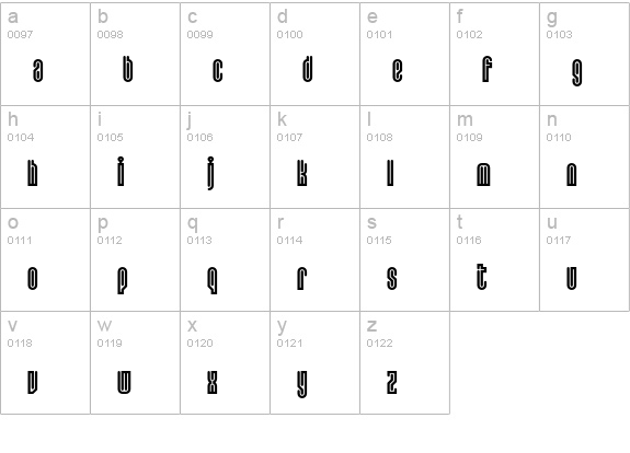 Lusta-EightySans lowercase a-z preview