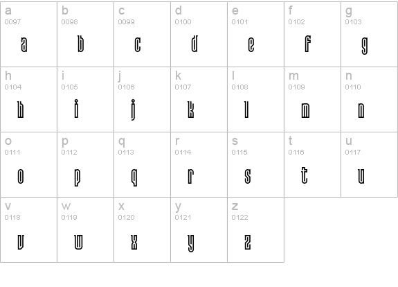 Lusta-FortySerif lowercase a-z preview