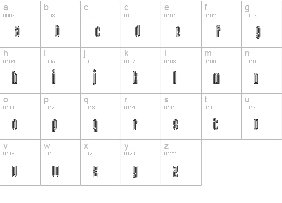 Lusta-OneTwentySans lowercase a-z preview