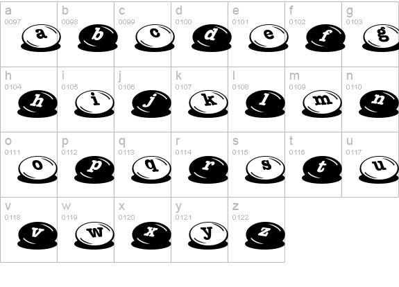 m&ms lowercase a-z preview