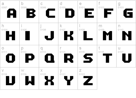 M12_MACH BIKER lowercase a-z preview