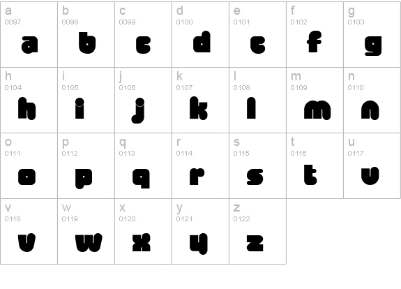 M730-Deco-Bold lowercase a-z preview