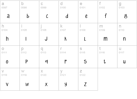 MA Fishy lowercase a-z preview