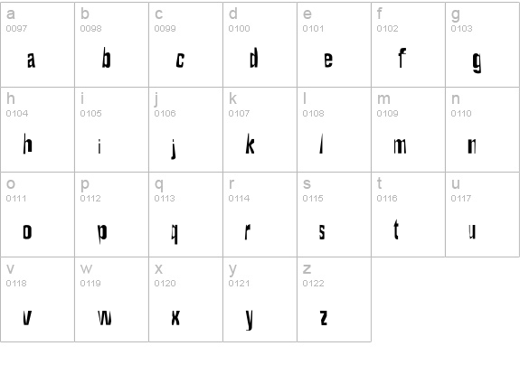 Maceo lowercase a-z preview