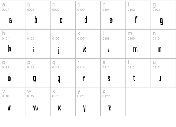 Maceo Regular lowercase a-z preview
