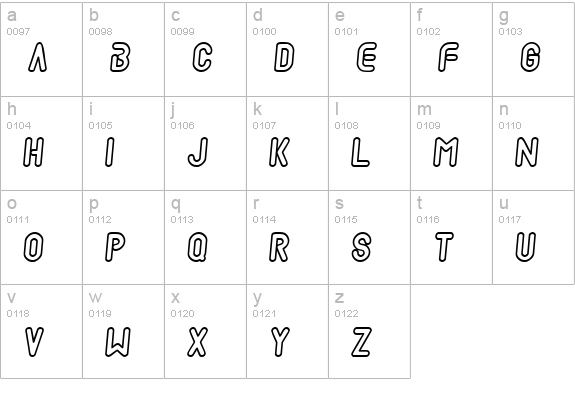 Mad scientist  lowercase a-z preview