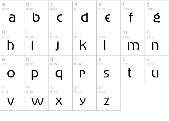 Madison Avenue  lowercase a-z preview