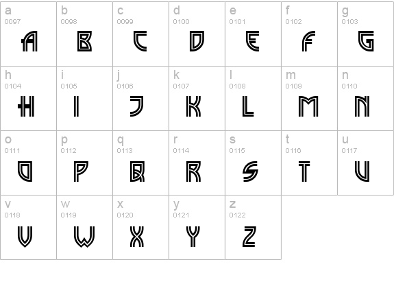 MadisonSquare Incised lowercase a-z preview
