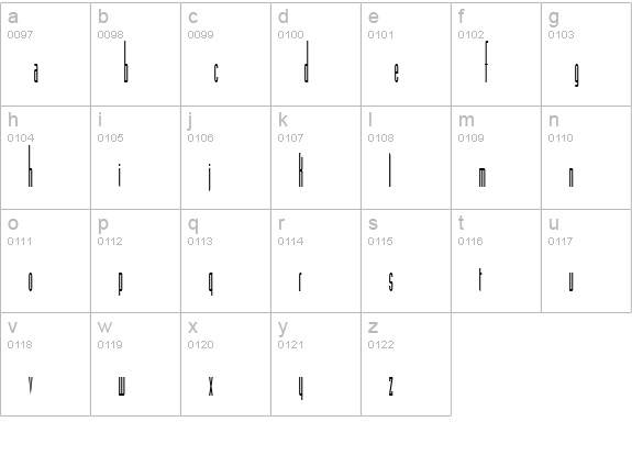 Madrid Regular lowercase a-z preview