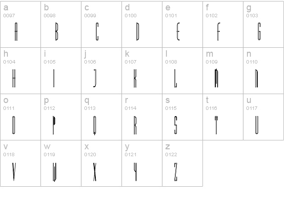 MadridHC lowercase a-z preview