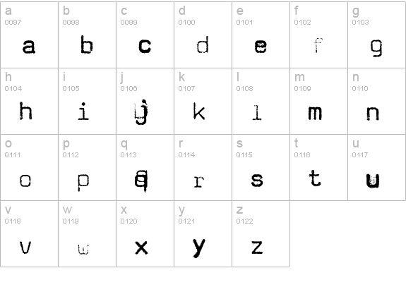Magda-Mixed lowercase a-z preview