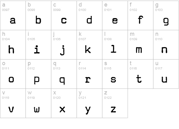 Magda-Plain lowercase a-z preview
