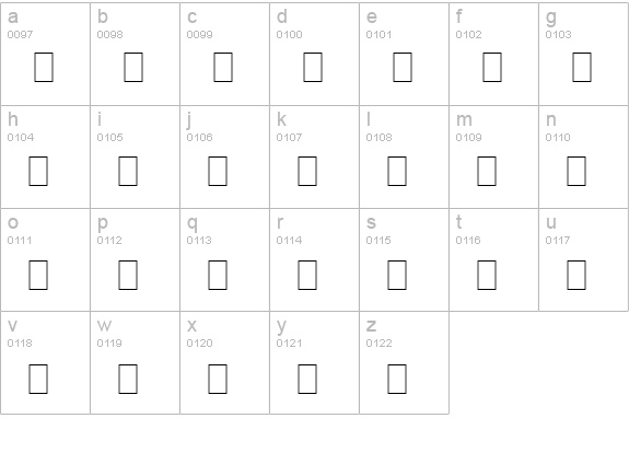 Magdelena Plain: lowercase a-z preview