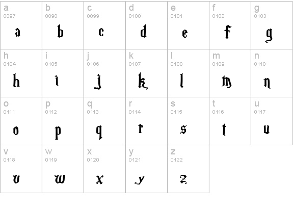 Magic School One lowercase a-z preview