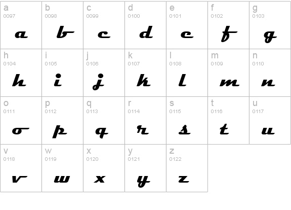 Magneto Bold lowercase a-z preview