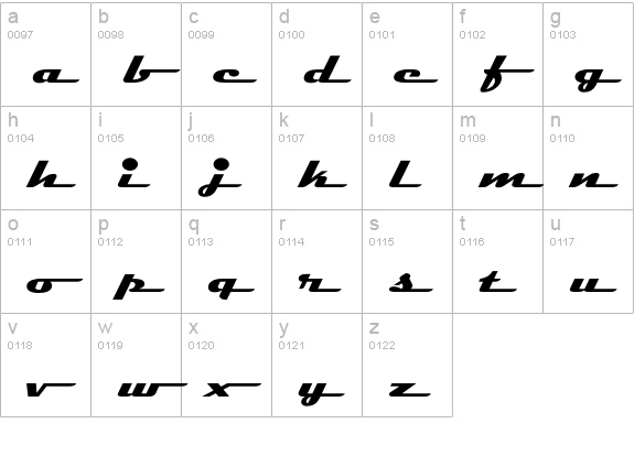 Magneto-BoldExtended lowercase a-z preview